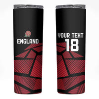 England Rugby Custom Skinny Tumbler Red Roses Go Champion - Wonder Print Shop