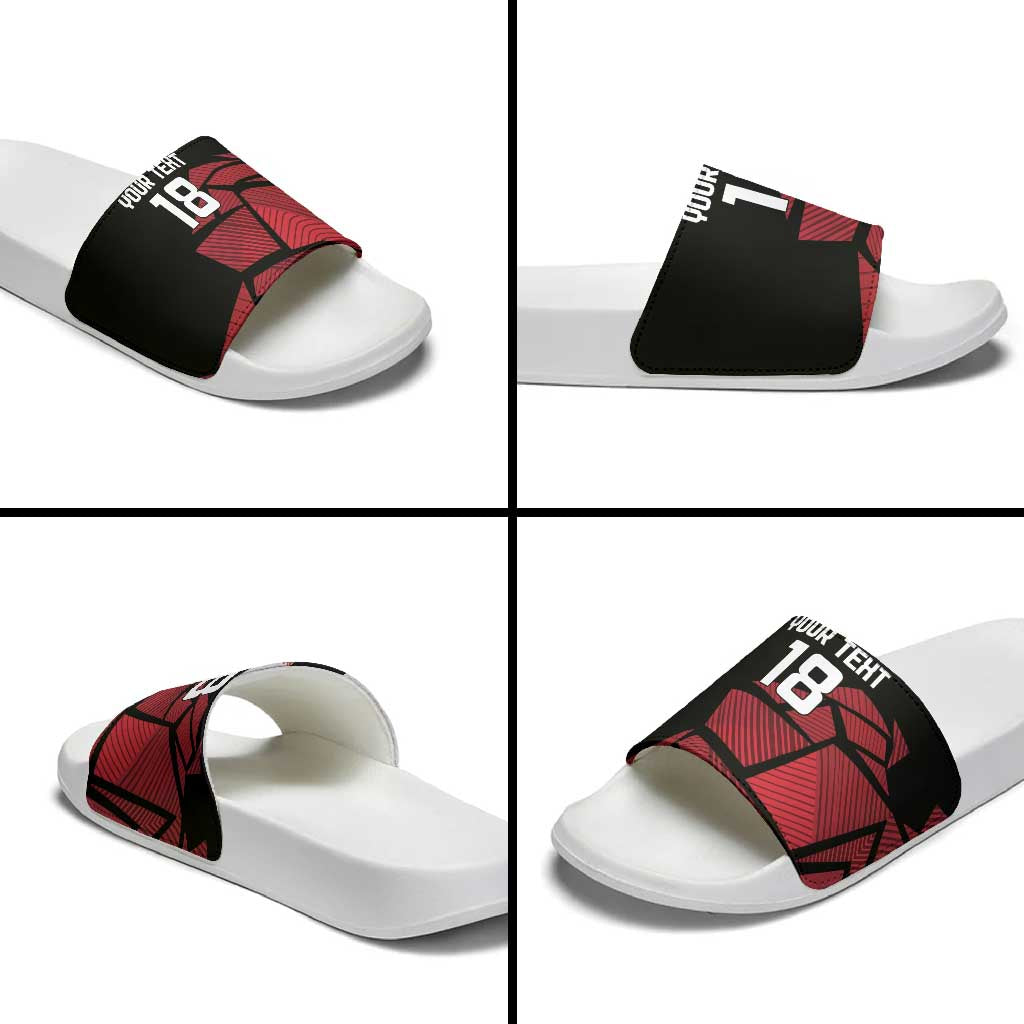 England Rugby Custom Slide Sandals Red Roses Go Champion - Wonder Print Shop
