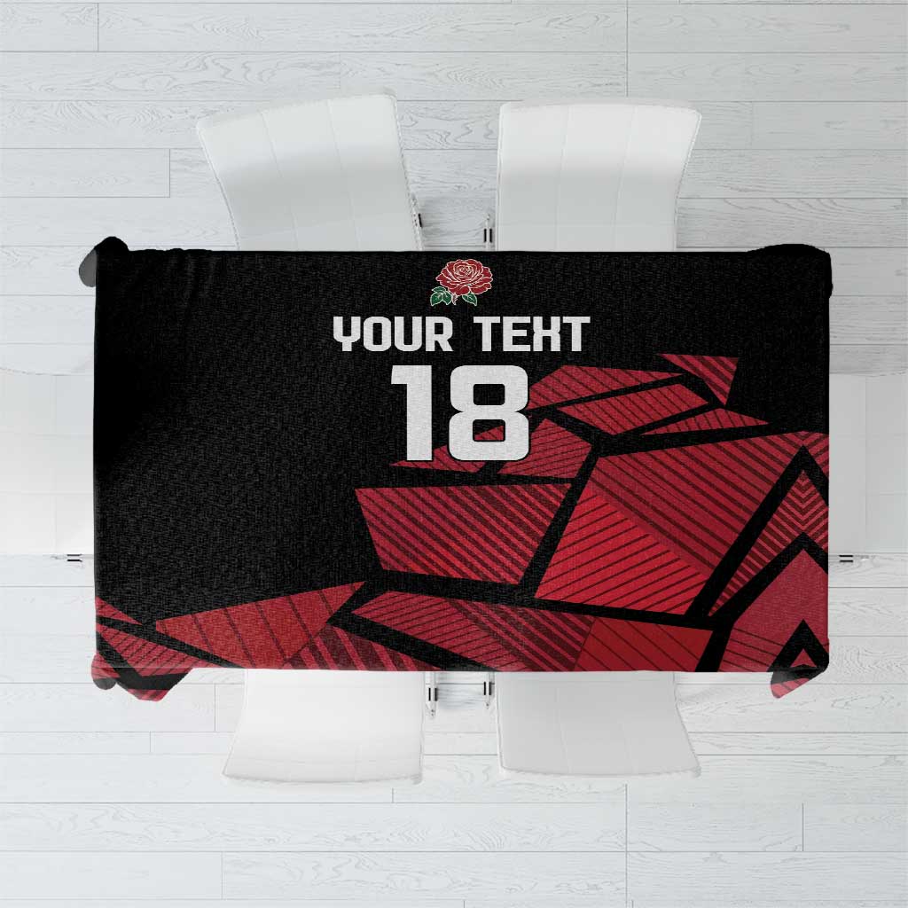 England Rugby Custom Tablecloth Red Roses Go Champion - Wonder Print Shop