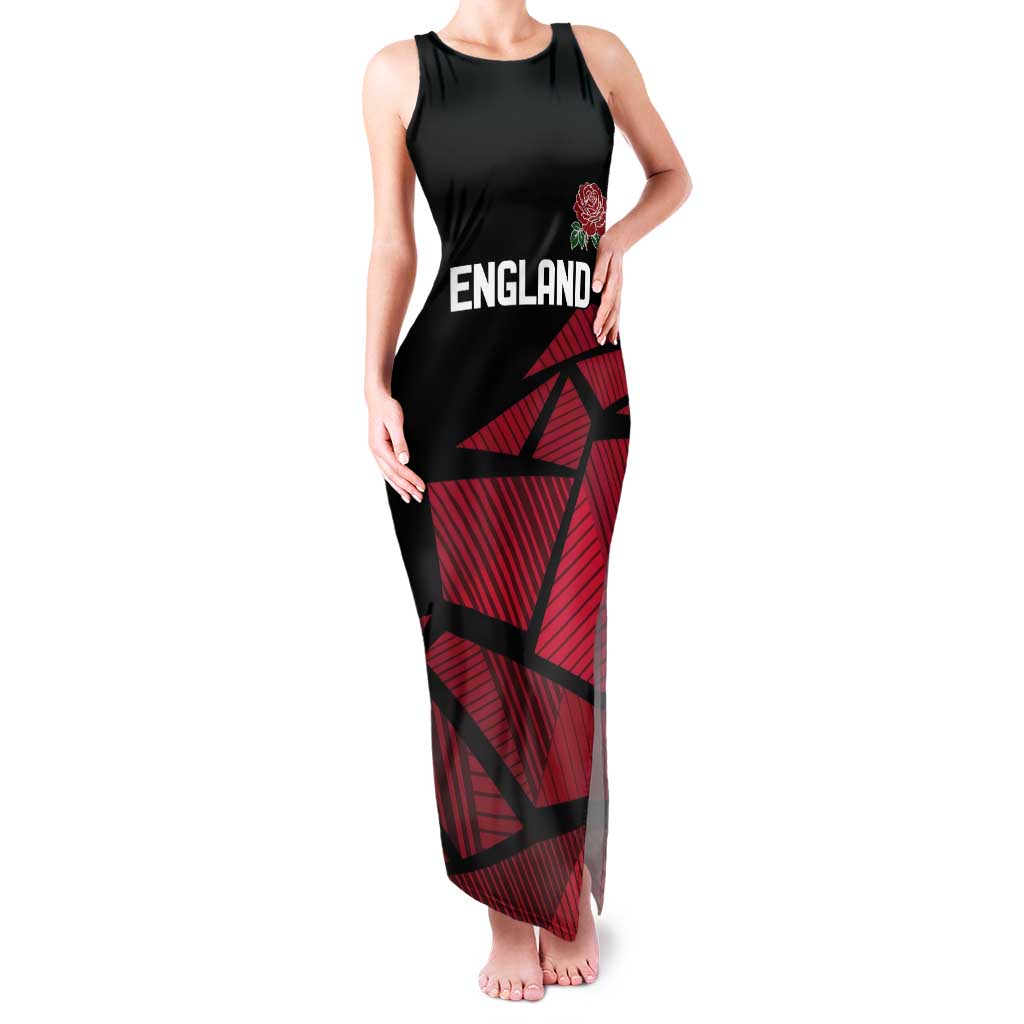 England Rugby Custom Tank Maxi Dress Red Roses Go Champion - Wonder Print Shop