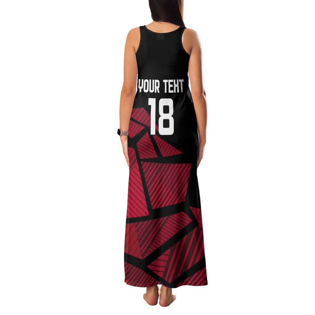 England Rugby Custom Tank Maxi Dress Red Roses Go Champion - Wonder Print Shop