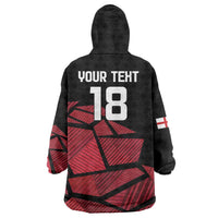England Rugby Custom Wearable Blanket Hoodie Red Roses Go Champion - Wonder Print Shop