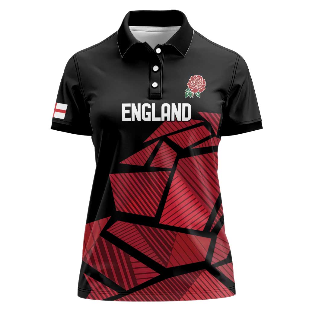 England Rugby Custom Women Polo Shirt Red Roses Go Champion - Wonder Print Shop