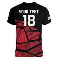 England Rugby Custom Women V-Neck T-Shirt Red Roses Go Champion - Wonder Print Shop