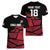 England Rugby Custom Women V-Neck T-Shirt Red Roses Go Champion - Wonder Print Shop