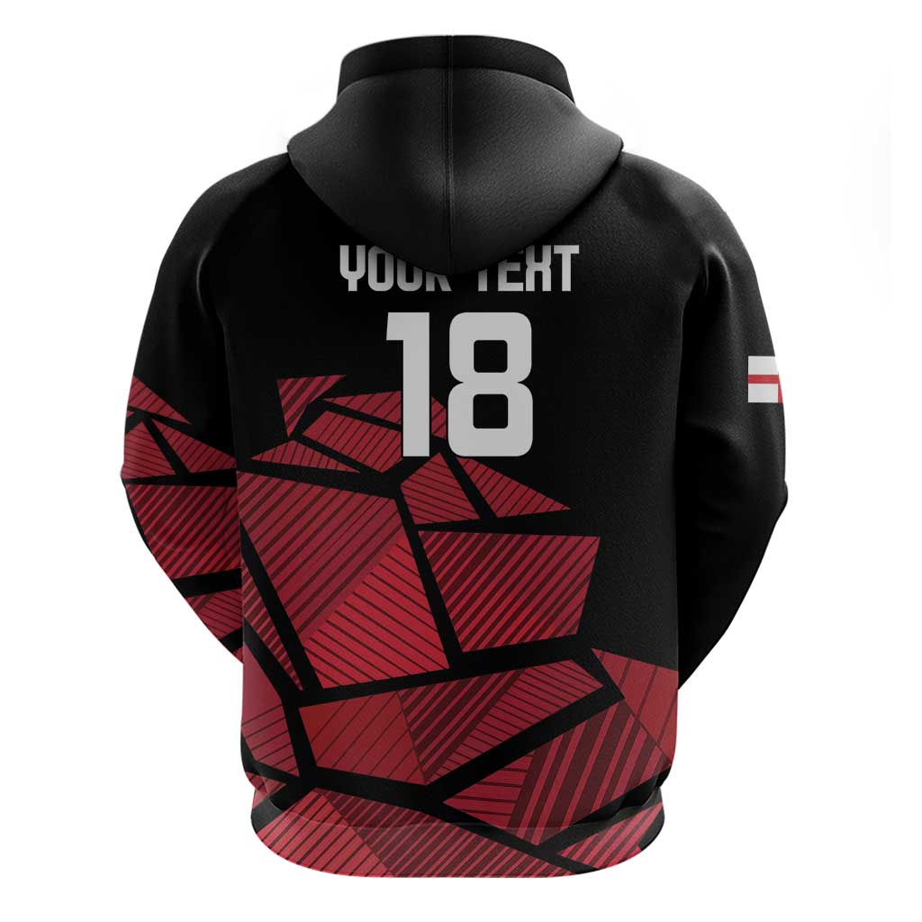 England Rugby Custom Zip Hoodie Red Roses Go Champion - Wonder Print Shop