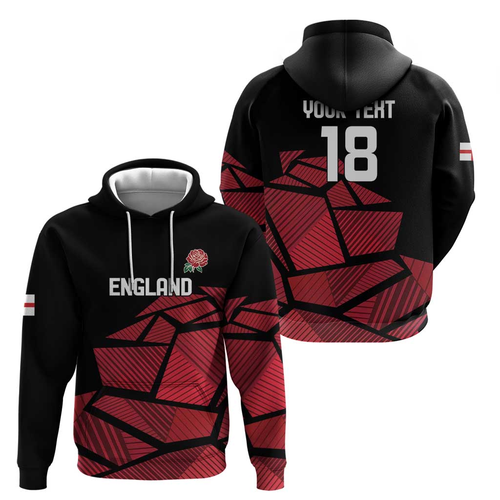 England Rugby Custom Zip Hoodie Red Roses Go Champion - Wonder Print Shop