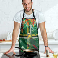 Dominica Sisserou Parrot Apron Tropical Flower Flag Style - Wonder Print Shop