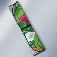 Dominica Sisserou Parrot Auto Sun Shade Tropical Flower Flag Style - Wonder Print Shop