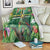 Dominica Sisserou Parrot Blanket Tropical Flower Flag Style - Wonder Print Shop