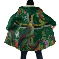 Dominica Sisserou Parrot Cloak Tropical Flower Flag Style - Wonder Print Shop
