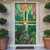 Dominica Sisserou Parrot Door Cover Tropical Flower Flag Style - Wonder Print Shop