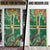 Dominica Sisserou Parrot Door Cover Tropical Flower Flag Style - Wonder Print Shop