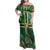 Dominica Sisserou Parrot Family Matching Off Shoulder Maxi Dress and Hawaiian Shirt Tropical Flower Flag Style - Wonder Print Shop