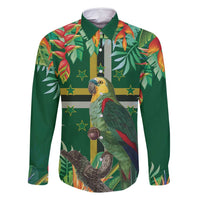 Dominica Sisserou Parrot Family Matching Summer Maxi Dress and Hawaiian Shirt Tropical Flower Flag Style - Wonder Print Shop