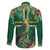 Dominica Sisserou Parrot Family Matching Tank Maxi Dress and Hawaiian Shirt Tropical Flower Flag Style - Wonder Print Shop