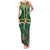 Dominica Sisserou Parrot Family Matching Tank Maxi Dress and Hawaiian Shirt Tropical Flower Flag Style - Wonder Print Shop