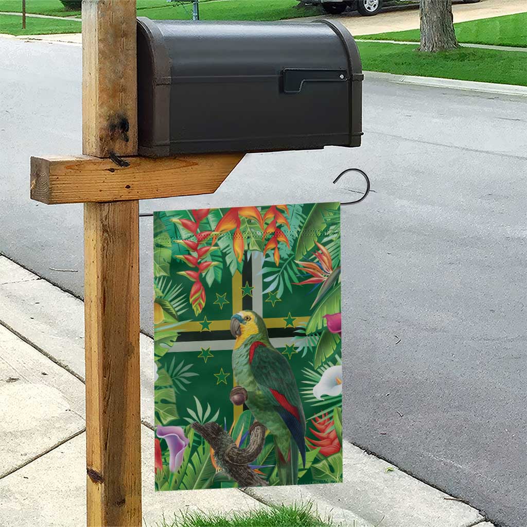 Dominica Sisserou Parrot Garden Flag Tropical Flower Flag Style - Wonder Print Shop