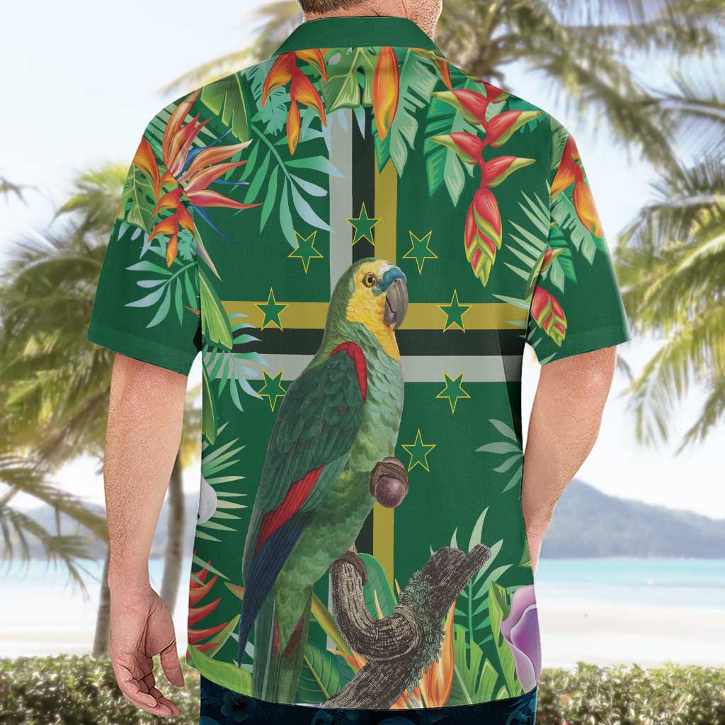 Dominica Sisserou Parrot Hawaiian Shirt Tropical Flower Flag Style - Wonder Print Shop
