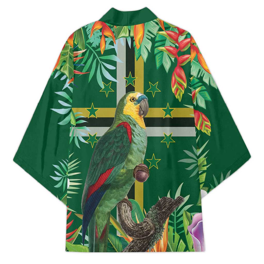 Dominica Sisserou Parrot Kimono Tropical Flower Flag Style - Wonder Print Shop