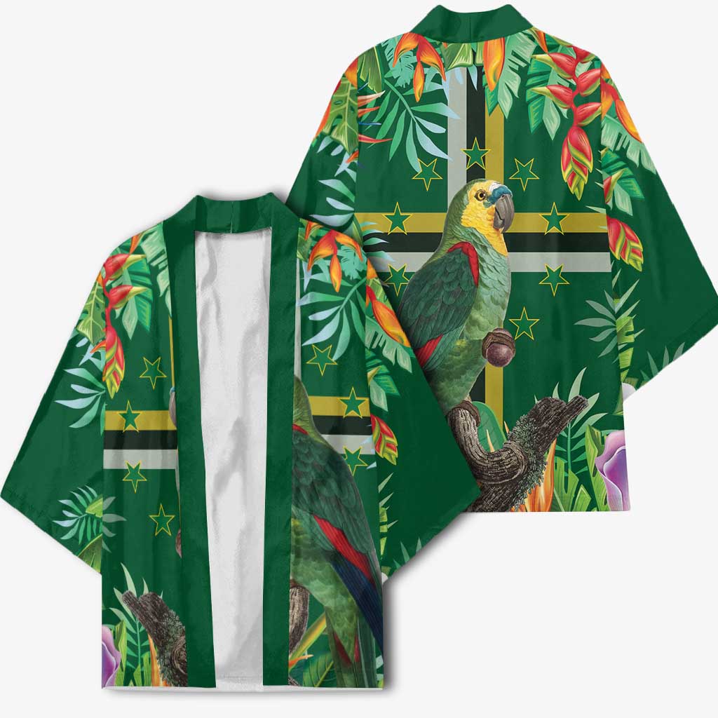 Dominica Sisserou Parrot Kimono Tropical Flower Flag Style - Wonder Print Shop