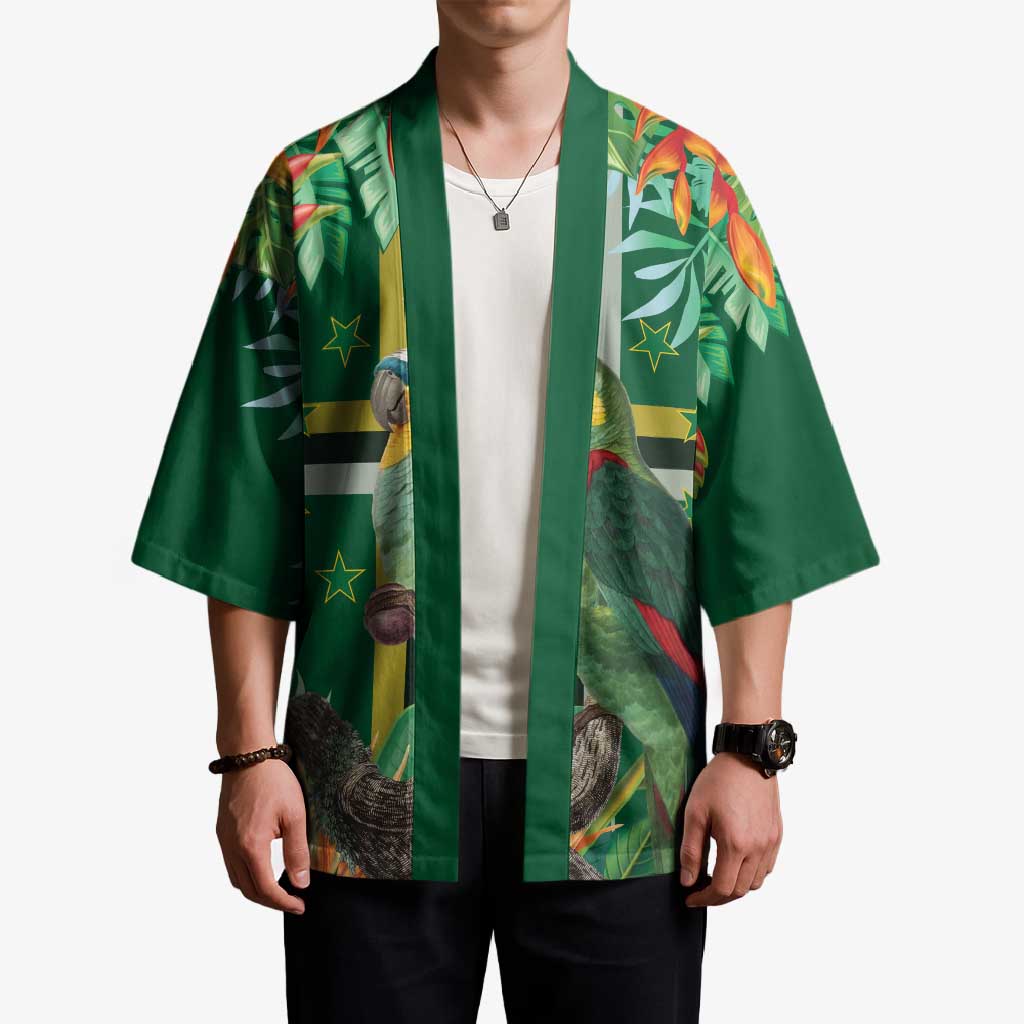 Dominica Sisserou Parrot Kimono Tropical Flower Flag Style - Wonder Print Shop