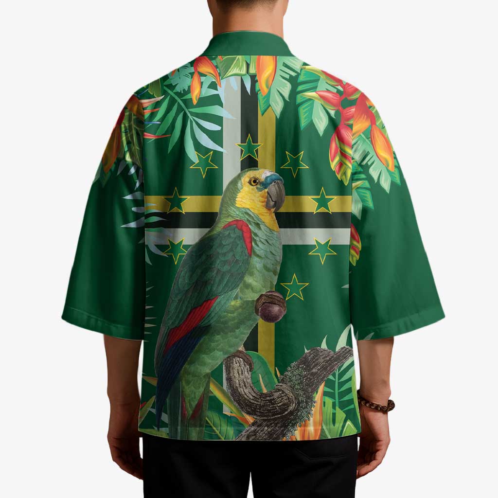 Dominica Sisserou Parrot Kimono Tropical Flower Flag Style - Wonder Print Shop