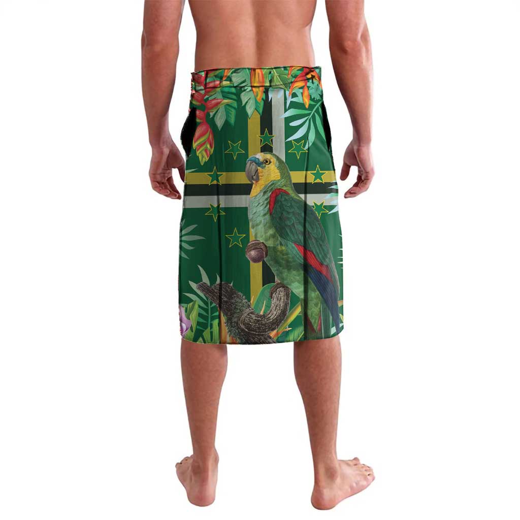 Dominica Sisserou Parrot Lavalava Tropical Flower Flag Style - Wonder Print Shop