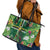 Dominica Sisserou Parrot Leather Tote Bag Tropical Flower Flag Style - Wonder Print Shop