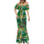 Dominica Sisserou Parrot Mermaid Dress Tropical Flower Flag Style - Wonder Print Shop