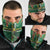 Dominica Sisserou Parrot Neck Gaiter Tropical Flower Flag Style - Wonder Print Shop