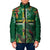 Dominica Sisserou Parrot Padded Jacket Tropical Flower Flag Style - Wonder Print Shop