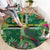 Dominica Sisserou Parrot Round Carpet Tropical Flower Flag Style - Wonder Print Shop
