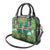 Dominica Sisserou Parrot Shoulder Handbag Tropical Flower Flag Style - Wonder Print Shop