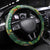 Dominica Sisserou Parrot Steering Wheel Cover Tropical Flower Flag Style - Wonder Print Shop