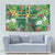 Dominica Sisserou Parrot Tapestry Tropical Flower Flag Style - Wonder Print Shop