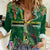 Dominica Sisserou Parrot Women Casual Shirt Tropical Flower Flag Style - Wonder Print Shop