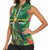 Dominica Sisserou Parrot Women Sleeveless Polo Shirt Tropical Flower Flag Style - Wonder Print Shop