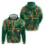 Dominica Sisserou Parrot Zip Hoodie Tropical Flower Flag Style - Wonder Print Shop
