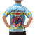 Saint Lucia Christmas Family Matching Mermaid Dress and Hawaiian Shirt Saint Lucian Parrot With Hibiscus Flowers - Wonder Print Shop