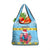 Saint Lucia Christmas Grocery Bag Saint Lucian Parrot With Hibiscus Flowers