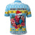 Saint Lucia Christmas Polo Shirt Saint Lucian Parrot With Hibiscus Flowers - Wonder Print Shop
