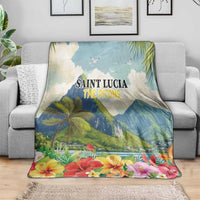 Pitons Saint Lucia Blanket Hibiscus Flowers