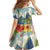 Pitons Saint Lucia Family Matching Summer Maxi Dress and Hawaiian Shirt Hibiscus Flowers - Wonder Print Shop