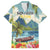 Pitons Saint Lucia Family Matching Summer Maxi Dress and Hawaiian Shirt Hibiscus Flowers - Wonder Print Shop