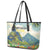 Pitons Saint Lucia Leather Tote Bag Hibiscus Flowers - Wonder Print Shop
