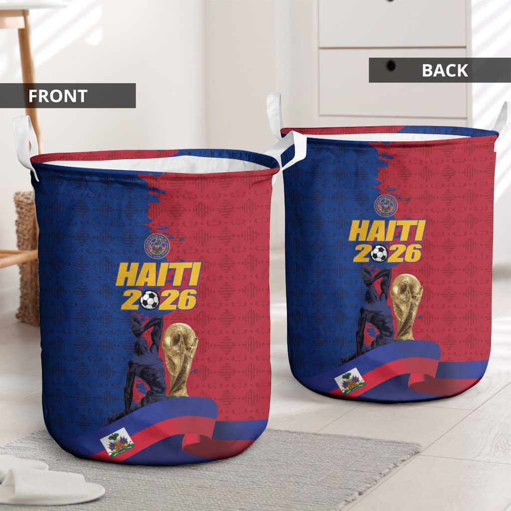 Afro-Haitians Football Laundry Basket Les Grenadiers 2026 World Football - Wonder Print Shop