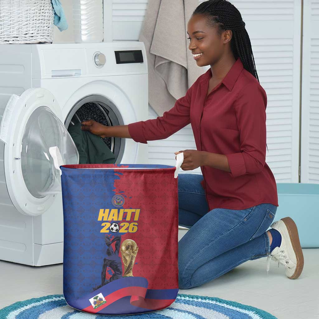 Afro-Haitians Football Laundry Basket Les Grenadiers 2026 World Football - Wonder Print Shop