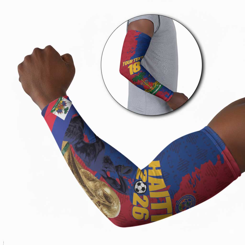 Custom Afro-Haitians Football Arm Sleeves Les Grenadiers 2026 World Football - Wonder Print Shop