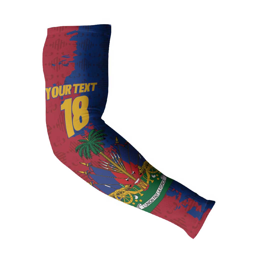 Custom Afro-Haitians Football Arm Sleeves Les Grenadiers 2026 World Football - Wonder Print Shop